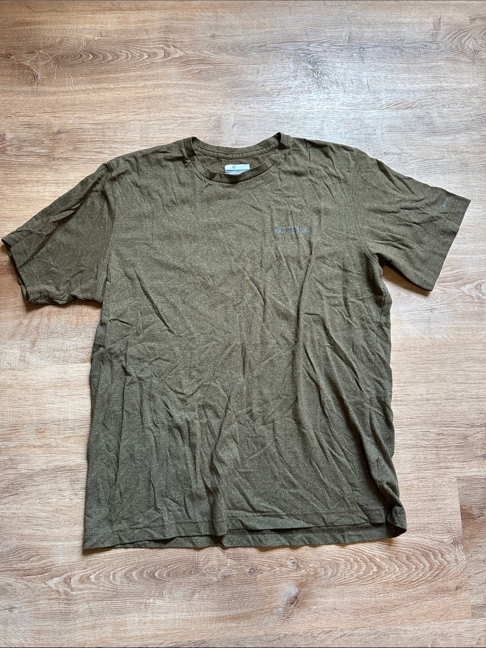 Columbia Men's Olive Crew Neck T-Shirt